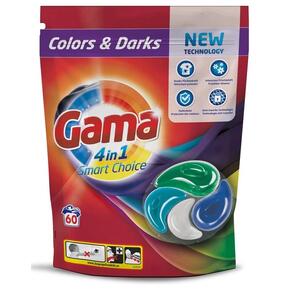 Kapsułki do prania GAMA 4in1 Smart Choice Colors & Dark - 60 szt.